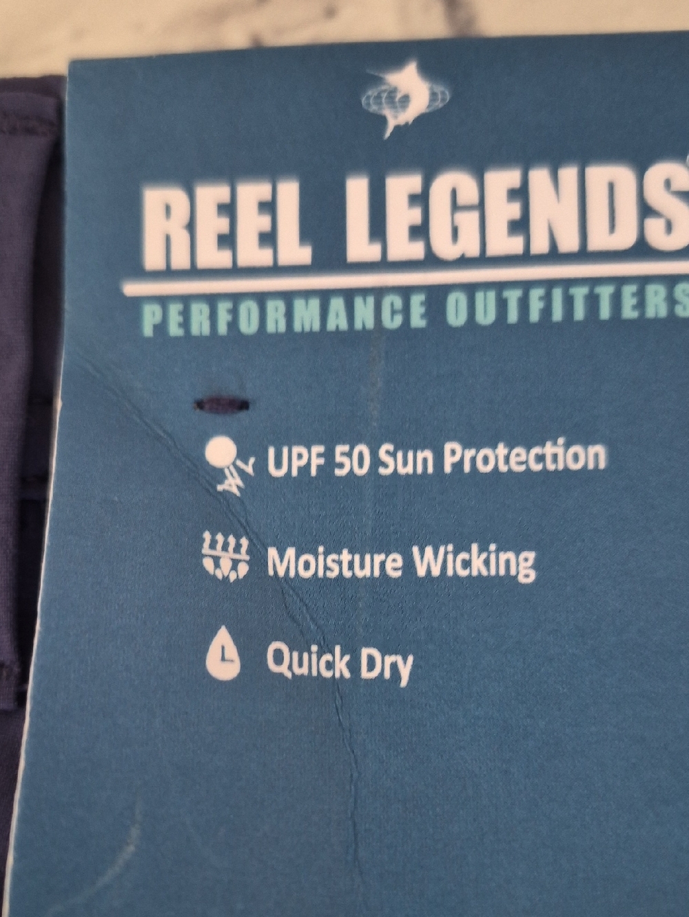 NWTReel Legends Navy Performance Outfitters, Quick Dry, Moisture Wicking, Medium - Picture 6 of 8